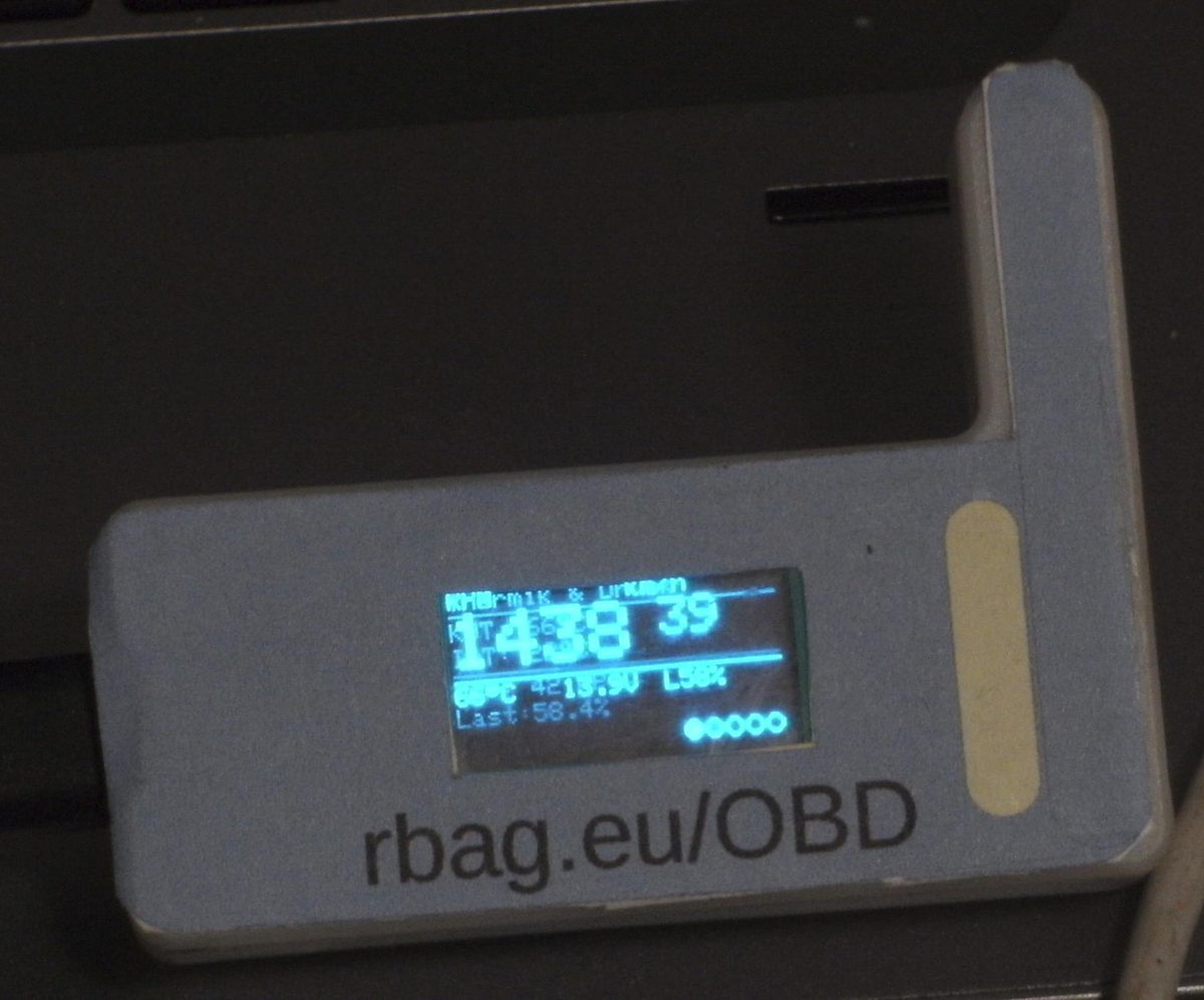 Receiver MOD-02 Nahaufnahme OLED